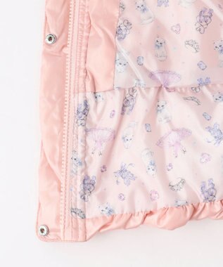 ANY KIDS 【フード取り外し/洗濯機可能】Aラインコート ピンク