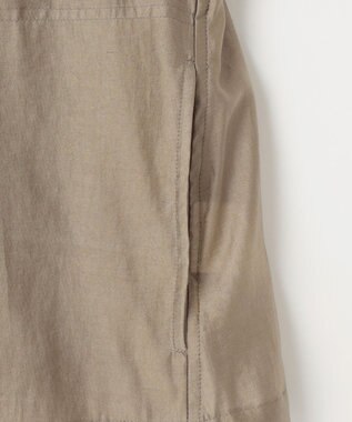 自由区 【洗える・XSサイズあり】スタンドカラーシアー ブルゾン ベージュ系