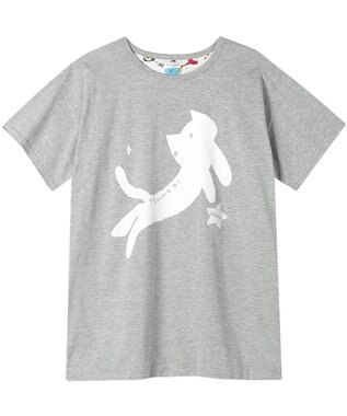 tsumori chisato SLEEP ツモリチサト トップス ルームウエア 4分袖 綿100%(本体) 天竺素材 レディース UTT150 /ワコール グレー