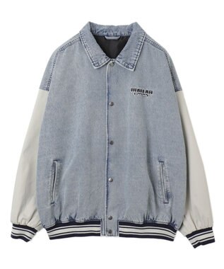 WEGO デニムスタジャン デニム淡加工色