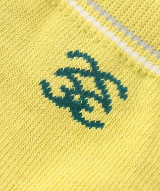 23区GOLF 【MEN】 12センチ丈 ロゴソックス 黄緑系