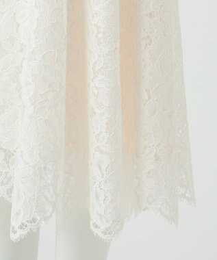 23区 【R(アール)】フラワーコードレース スカート オフホワイト系