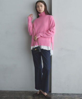 組曲 ペプラムレイヤード 長袖Tシャツ アイボリー系