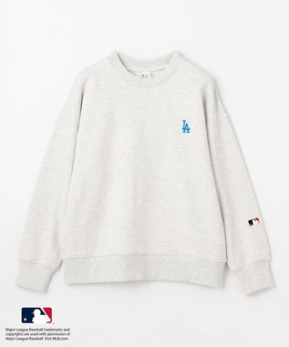 ANY 【洗濯機可/UVケア】MLB/メジャーリーグベースボール クルーネックスウェット ライトグレー