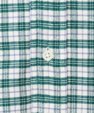 J.PRESS MEN ストレッチ コットンネルシャツ グリーン系3