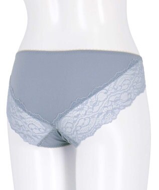 AMPHI ショーツ 【Glama-Rich グラマリッチ ボリュームUPタイプ】 BYJ306とペア アウターにひびきにくい(裾) PYJ106 アンフィ／ワコール サックス