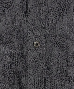 JOSEPH HOMME アブストラクトジャガードストレッチ　レギュラーカラーシャツ グレー系