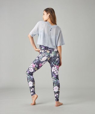 Chacott シアーリブバッククロスTシャツ ヒヤシンス
