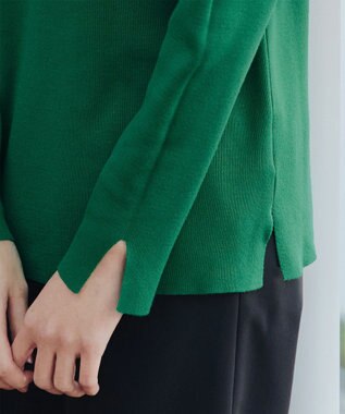 Tiaclasse 【洗える】ハイネックニットプルオーバー グリーン