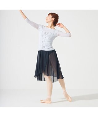 Chacott 【ノーソーイングニット】キシリトールボートネックトップ ベビーブルー