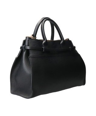 INTER-CHAUSSURES 【Christian Villa】レザーハンドバッグ ブラック