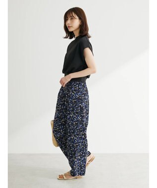 Green Parks アート柄イージーパンツ Blue