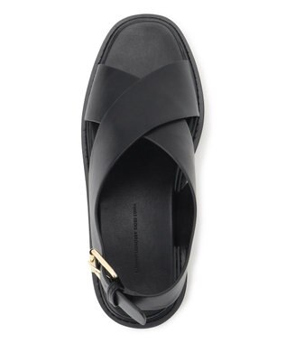 23区 【Oggi8月号掲載】クロス サンダル ブラック系