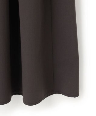 uncrave クールタッチカラータイプライター フレアスカート ダークブラウン