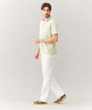 JOSEPH ABBOUD 【キングサイズ・ウエストも伸びる！】オーガニックストレッチ パンツ ホワイト系