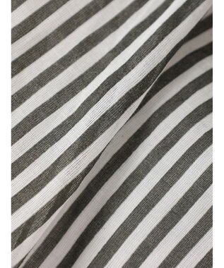 Green Parks インド綿　ふんわりボイルロングスカート Stripe