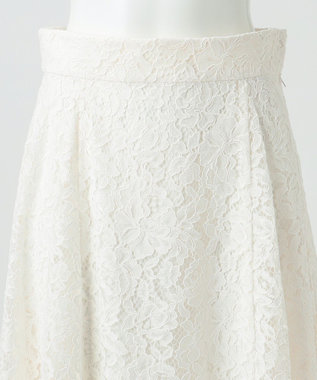 23区 L 【R(アール)】フラワーコードレース スカート オフホワイト系