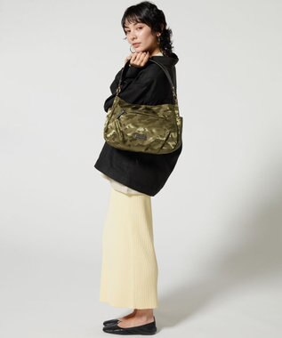 LA BAGAGERIE シャドージャカード 2WAYショルダーバッグ カーキ