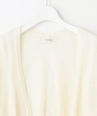 Feroux 【洗える】アイレット ボレロ アイボリー系