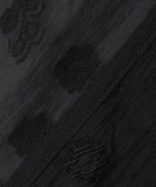 ANY SIS 【2SET】ジャガード ケープ トップス × サロペット ブラック