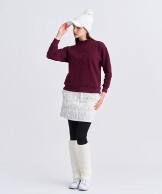 23区GOLF 【WOMEN】中綿ロゴプリントスカート ホワイト系5