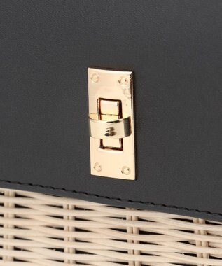 組曲 【2WAY】トップハンドルカゴバッグ ブラック系