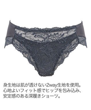 BRADELIS New York 【BRADELIS New York】サポートバックラインスタイルショーツ22A1 チャコール