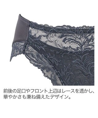 BRADELIS New York 【BRADELIS New York】サポートバックラインスタイルショーツ22A1 チャコール