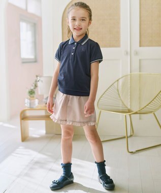 組曲 KIDS 【150-170㎝】 カノコポロシャツ ネイビー