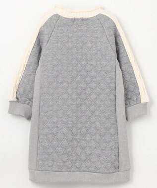 組曲 KIDS 【100㎝】ダイヤキルト ワンピース グレー系