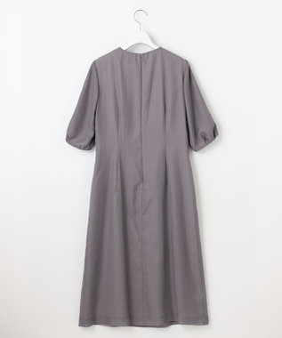 J.PRESS LADIES 【洗える】ブライトスパンボイル ワンピース グレージュ系