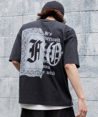 WEGO 【ユニセックス着用ITEM】アンサンブルグラフィックT（SS） ブラック中濃色