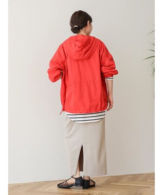 AMERICAN HOLIC ポケッタブル撥水加工アノラックパーカー Red