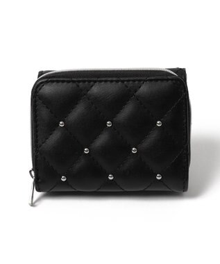 WEGO スタッズキルティングウォレット ブラック