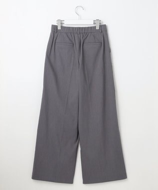 ANY SIS S エアリーストレッチ ワイドパンツ シャンブレーグレー