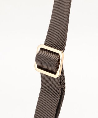 LA BAGAGERIE ツイルナイロン×エナメル 2WAYトートバッグ Sサイズ グレージュ