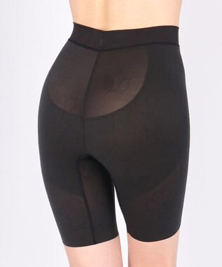 WACOAL ガードル ロング丈 高くヒップアップ 下腹部もすっきり ラクな着用感 レディース メッシュタイプ GRC426 /ワコール ブラック