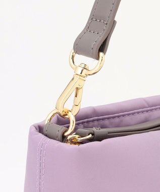 LA BAGAGERIE ダブルフロントポケット2WAYビッグショルダー ライトパープル