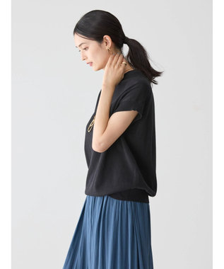 AMERICAN HOLIC フレンチスリーブニットプルオーバー Black