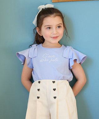 ANY KIDS パール リボン Tシャツ