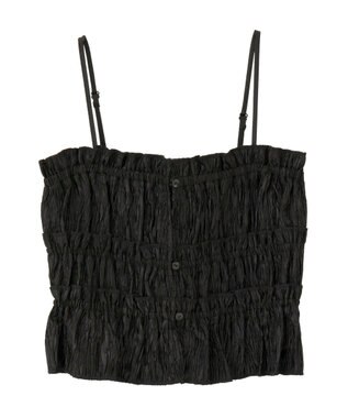 earth music&ecology シャーリングビスチェ Black