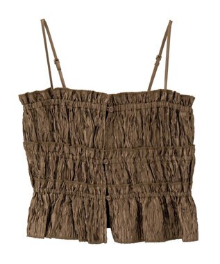 earth music&ecology シャーリングビスチェ Mocha