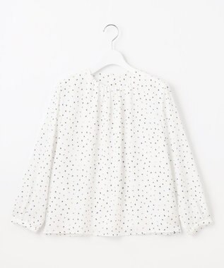 J.PRESS LADIES S ドット フラワープリント カットソー ホワイト系5