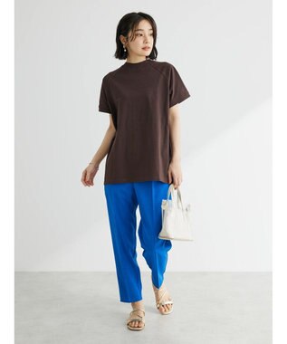 Green Parks 接触冷感　テーパードパンツ Blue