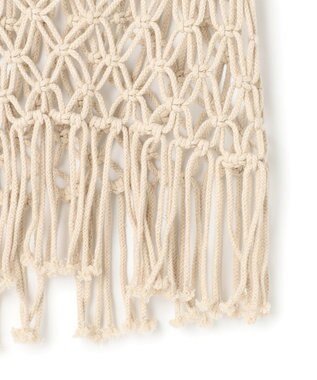 uncrave マクラメニット 2WAYキャミソール ナチュラル