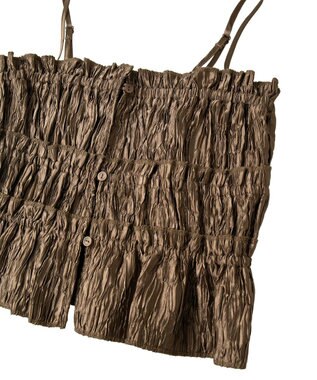 earth music&ecology シャーリングビスチェ Mocha