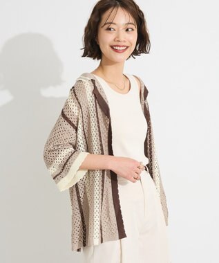 CRAFT STANDARD BOUTIQUE クロシェバイカラーニットプルオーバー