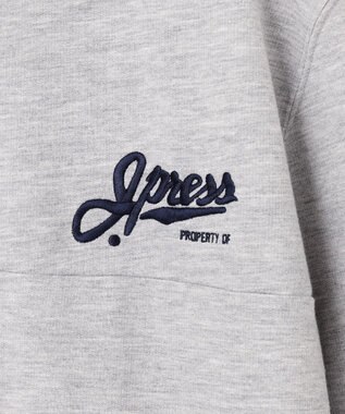J.PRESS MEN 【KING SIZE】インレージャージー ロゴハーフジップスウェット ライトグレー系