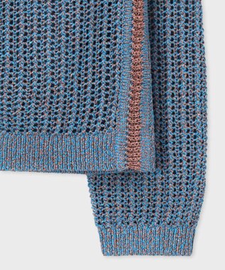 Paul Smith ラメミックス ニットカーディガン ターコイズ