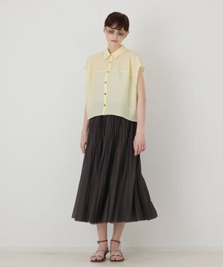 GRACE CONTINENTAL シアードルマントップ イエロー